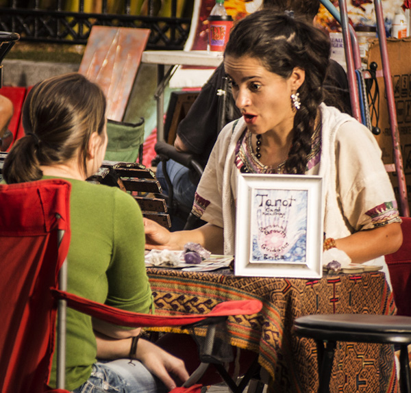 Jackson Square Tarot reader